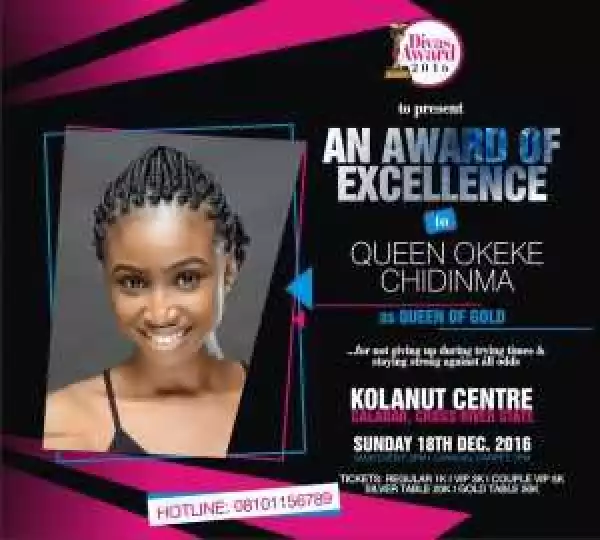 Chidinma Okeke To Receive An Award Even After Her Video Scandal